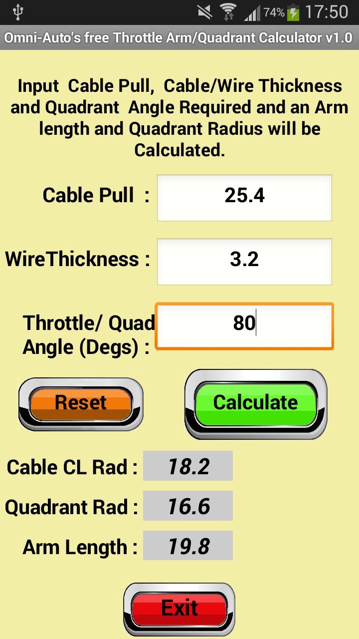 Free Cable Quadrant and Arm for Android