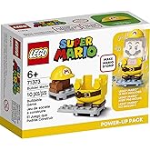 LEGO Super Mario Builder Mario Power-Up Pack 71373 Building Kit, Fun Gift for Kids to Power Up The Mario Figure in The Adventures with Mario Starter Course (71360) Playset (10 Pieces)