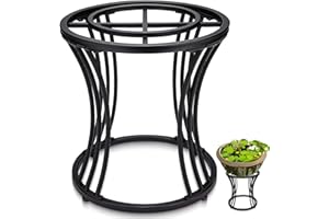 MorningRo Mini Pond Kit Stand 16 Tall Garden Pond Stand for Indoor Waterfall Holder Garden Rack, Black