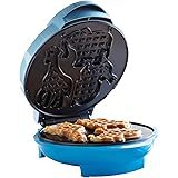 Brentwood Animal Shape Waffle Maker Machine, Non-Stick, Blue