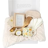 Foldifyzen Birthday gifts for women, Get well soon gift baskets,care package with sunflower coffee mug,sunflower pattern gift box to color as unique gift baskets for women.