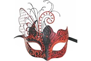 Ubauta Various Butterfly Rhinestone Metal Venetian Women Mask for Masquerade/Mardi Gras Party/Sexy Costume Ball/Wedding