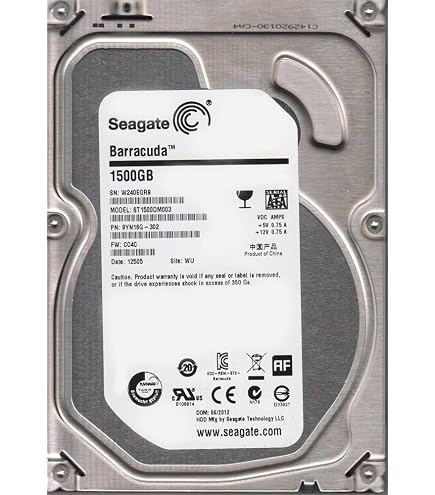 Amazon.com: Seagate Barracuda 7200 1.5 TB 7200RPM SATA 3Gb/s 32MB