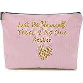 Comanro Singer Makeup Bag, Music Lover Cosmetic Bag, Singer Fans Merchandise Quotes, Portable Makeup Storage Organizer, Friendship Gifts for Birthday, Christmas, Mother's Day