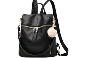 ERFEI Backpack Purse for Women Large Capacity Multipurpose Travel Bag Leather Backpack Shoulder Bag Womens Backpacks