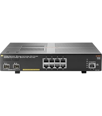 Aruba 2930F 8G PoE+ 2SFP+ JL258A　新品 Amazon.com: HP Aruba 2930F 8G PoE+ 2SFP+ Switch : Electronics