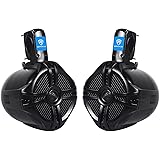 Pair Rockville RWB65B 6.5" Black 2 Way 500 Watt Marine Wakeboard Tower Speakers