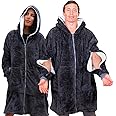 Dialysis Wearable Blanket with Arms Zipper Design for Hassle-Free Port Access | Oversized Blanket Hoodie - Unisex | Soft & Cozy Fabric to Keep You Warm During Dialysis | One Size Fits All Adults