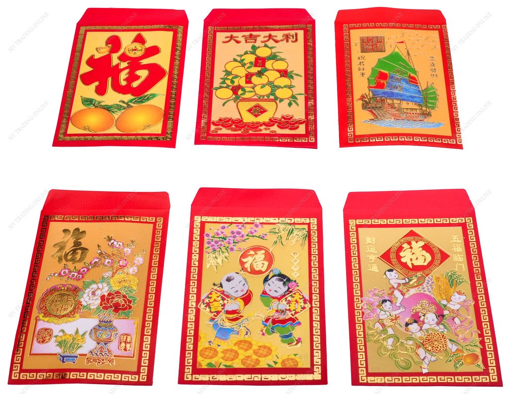 M.V. Trading LCK40KS80 Chinese Money Envelopes for Wealth