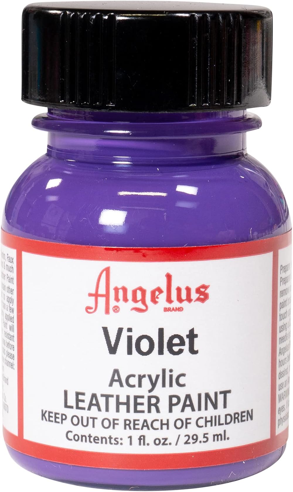 Angelus Leather Paint 1 oz Violet - Acrylic Leather Paint