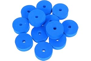 Milisten 12pcs Blue Cymbal Felt Pads Drum Felt Pad Cymbal Kit with Strong Cushioning for Live Performances