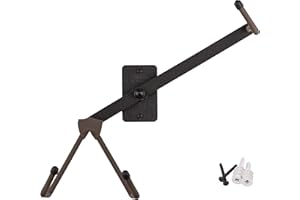 Ukulele Horizontal Wall Mount Stand for Violin Mandolin Ukele Pinaple Concert Compatible Safely Accessories without Case String Swing Black CC15S-FW