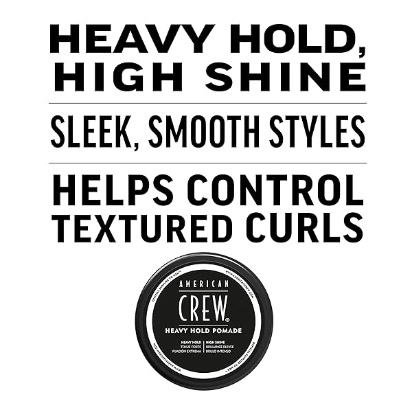 AMERICAN CREW MEN’S HAIR POMADE, LIKE STYLING GEL WITH HEAVY HOLD & HIGH SHINE, 3 OZ