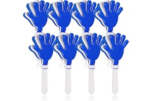 QOOWFEANIG 8Pcs Jumbo 7.5 Inch Hand Clappers Noise Makers Giant Large Plastic Noisemakers for Sporting Event Ball Dance Fiest