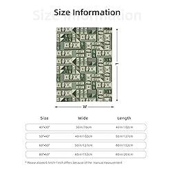 Jbofyee Money Throw Blankets All Season Ultra Soft
