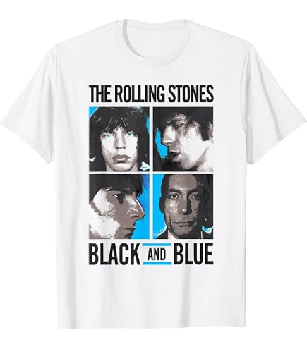 Amazon.com: Official The Rolling Stones Black and Blue T-Shirt