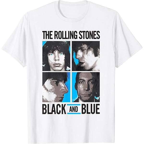 Amazon.com: Official The Rolling Stones Black and Blue T-Shirt