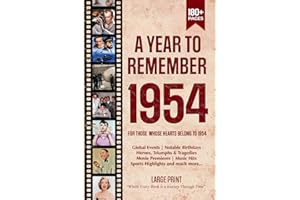 A Year To Remember 1954 History Book: A Nostalgic Tribute for the Radio Babies with Heartfelt Memories of 1954 – An Ideal Gif