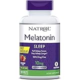 Natrol Melatonin Fast Dissolve Tablets, Helps You Fall Asleep Faster, Stay Asleep Longer, Easy to Take, Dissolve in Mouth, St