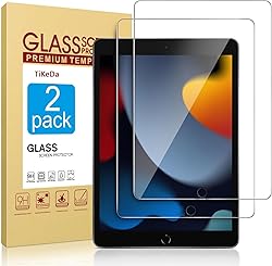 TiKeDa 2 Pack Screen Protector for iPad 9th 8th 7th