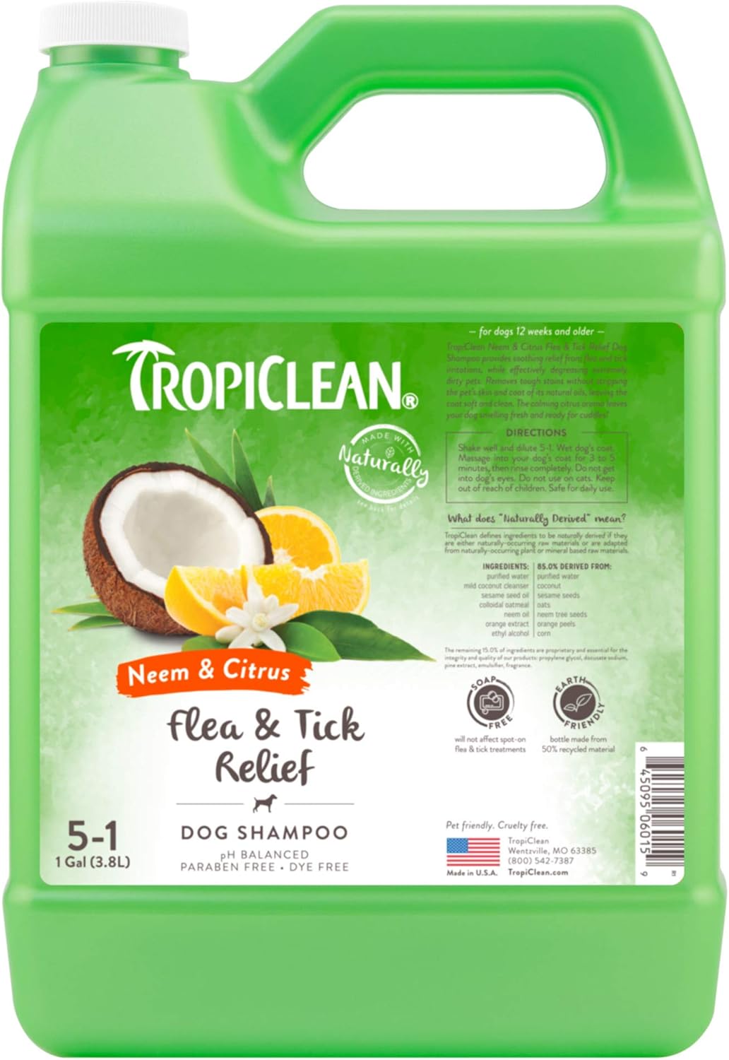 Reviews TropiClean Neem and Citrus Pet Shampoo
