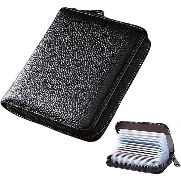 STARHIDE Soft Genuine Leather Compact Credit Debit Card Holder Case With Removable Plastic Sleeves 210 - View #2