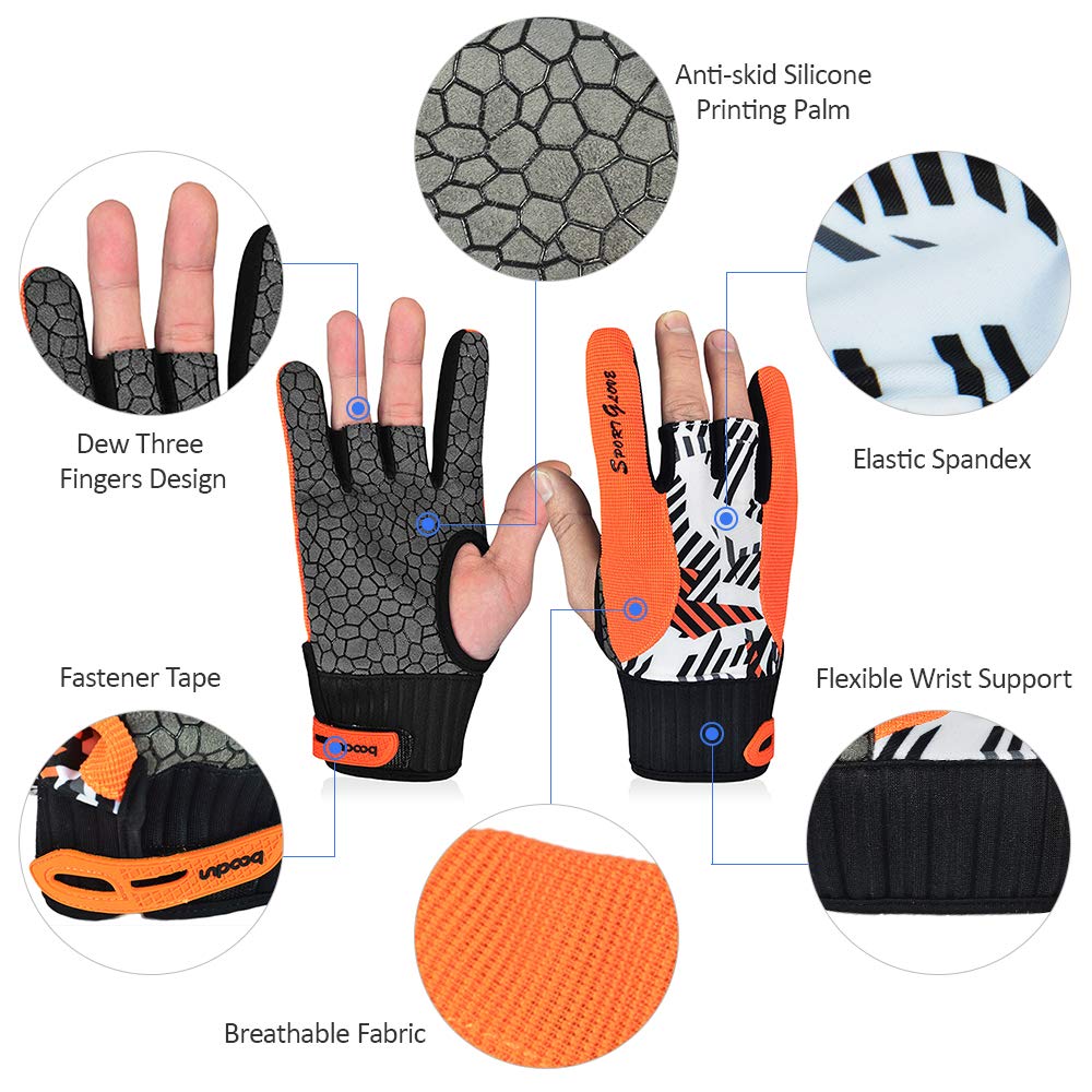 Bowling Gloves Breathable AntiSkid Bowling Thumb Protectors Sports