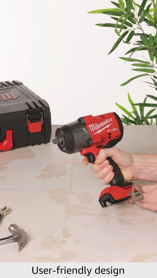 Milwaukee M18 Fuel 2967-20 1/2" High Torque Impact Wrench with Friction Ring - 1000 ft-lbs Power