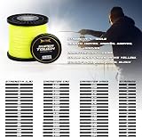 HERCULES 8lb Test Fluorescent Yellow 150 Yards Braided Fishing Line 4 Strands view 2