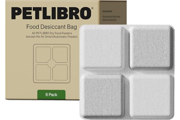 PETLIBRO Pet Food Desiccant Bag, 6 Packs Upgrade Desiccant Packets Keep Cat Food & Dog Food Dry and Fresh, Suitable Automatic