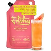 Filthy Paloma Mix, Premium Cocktail Mixer - 32 Oz Pouch | All-Natural Ingredients, Made with Fresh Ruby Red Grapefruit &amp; Lime Juice &amp; Agave Nectar - Non-GMO, Gluten-Free &amp; Vegan