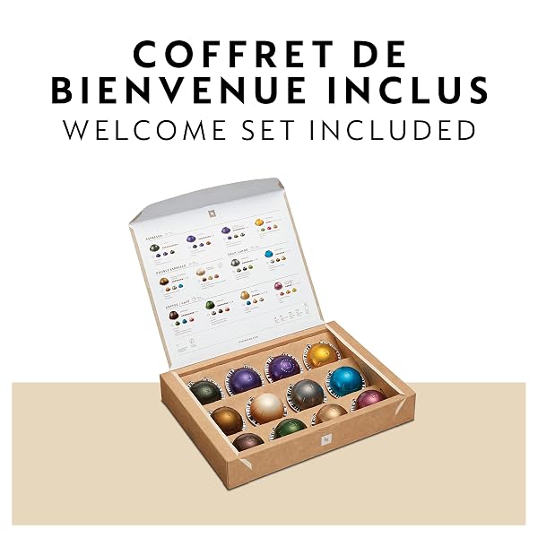 NESPRESSO VERTUO NEXT COFFEE AND ESPRESSO MACHINE BY DE’LONGHI, BLACK WITH ROSE GOLD