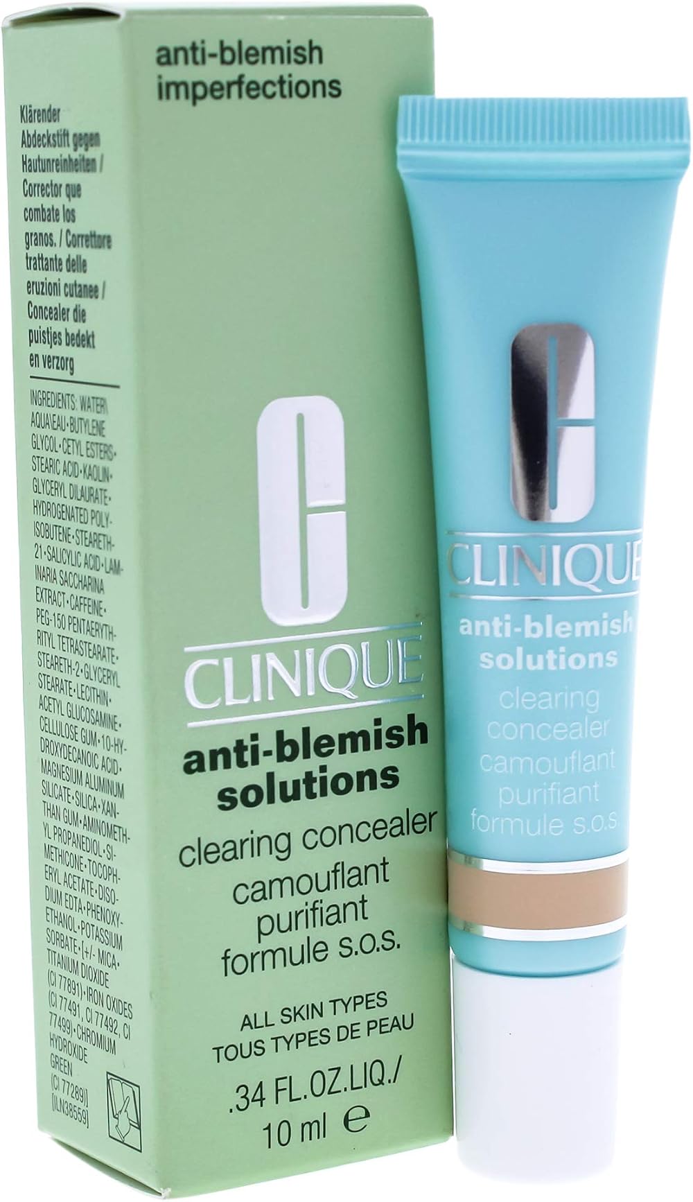 CLINIQUE Anti-Blemish Clearing Concealer No 01 10ml Acne Coverage Salicylic Acid