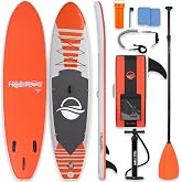 SereneLife 10&rsquo;6" Inflatable Stand Up Paddle Board with Premium SUP Accessories - Wide Stable Design with Non-Slip EVA Deck Pad, for Youth and Adults, 350 lbs. Capacity