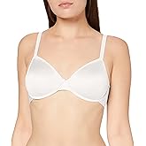 HANRO Women's Satin Deluxe Underwire Bra 71072, Off White, 32 B