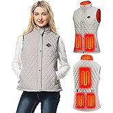 Women Heated Vest with Battery Pack, 16000mAh 7.4V Smart Rechargeable Heated Vests, Electric Lightweight Heating Vest Jacket