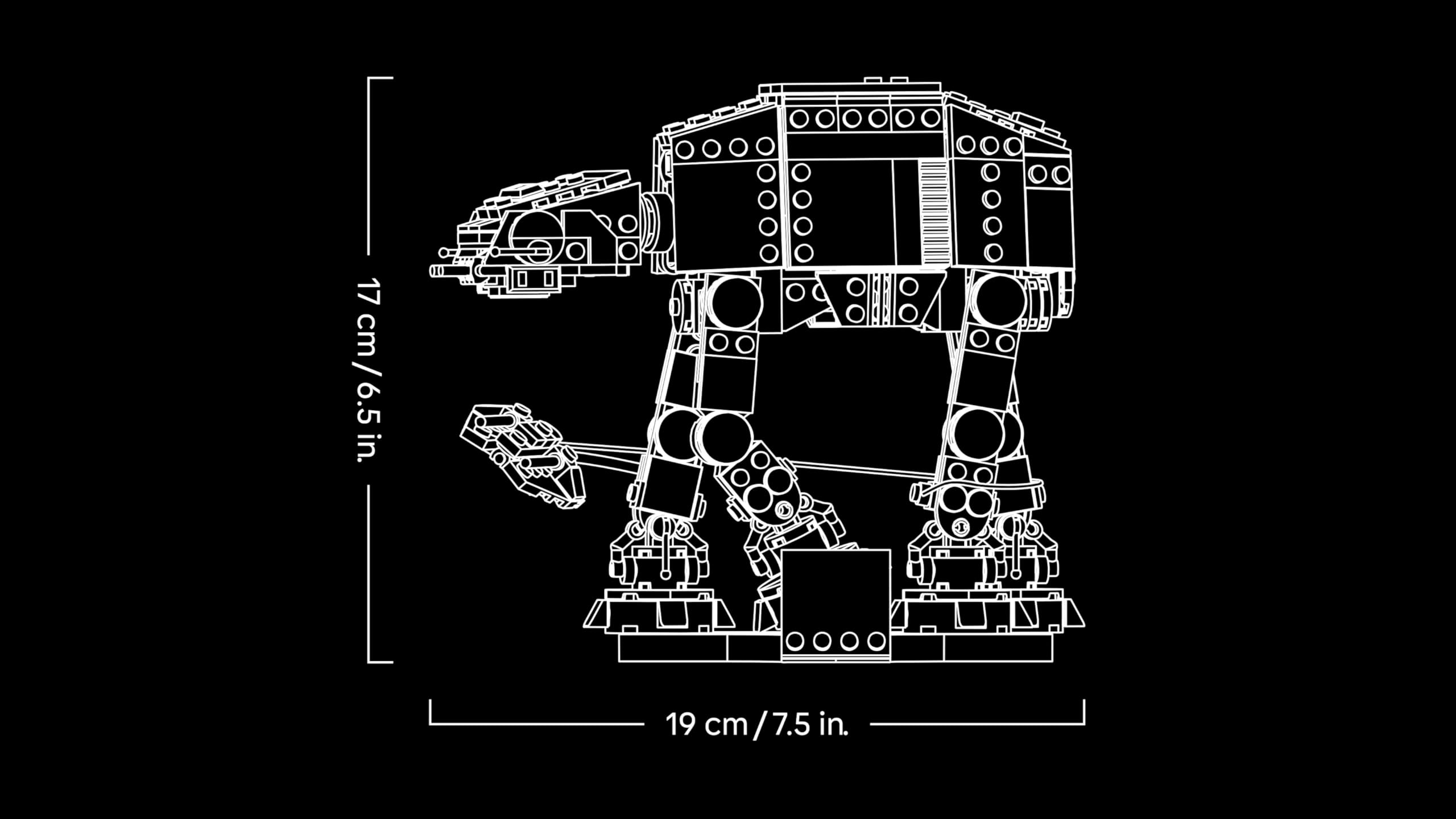 LEGO Star Wars 75440 AT-AT - Modellbau Set für Erwachsene - Mit Snowspeeder, Ständer & Namensschild - DIY Deko fürs Regal - Geschenk für Fans von Das Imperium schlägt zurück 9