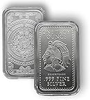 1 oz .999 Fine Silver Aztec Calendar Bar Silver