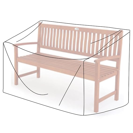 WOLTU® Schutzhülle Schutzhaube Gartenmöbel Gartenbank Abdeckplane Abdeckhaube Gewebeplane 120gr Abdeckung 75x160x80cm transpa