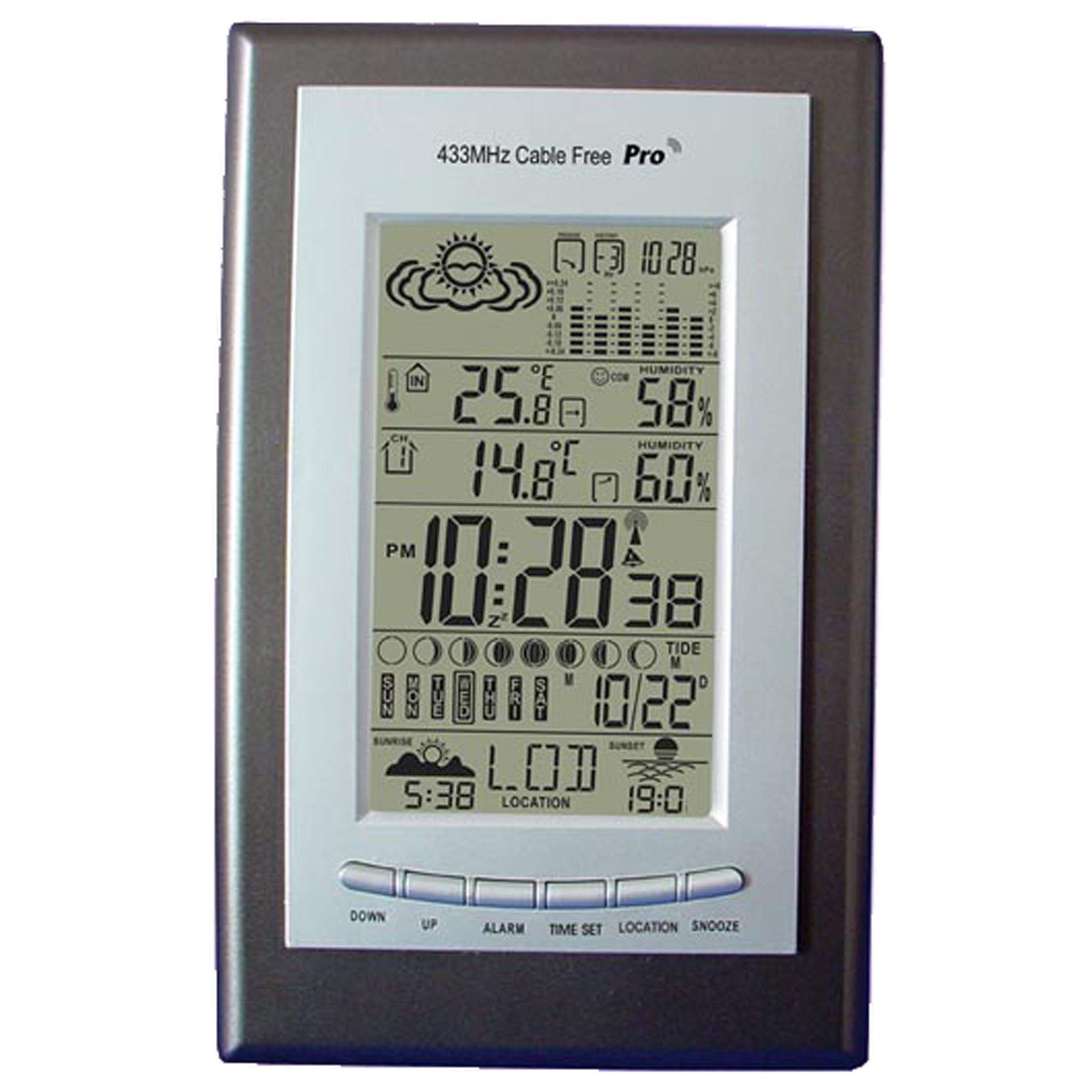 H-B DURAC Weather Station with Animation Forecast, European Model (B61500-0700)