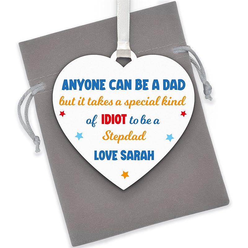 Funny Step Dad Gifts, Step Dad Plaque Presents, Fathers Day Gifts for Step Dad, Personalised