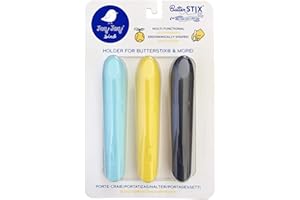 Jaq Jaq Bird ButterStix Holders - Assorted Colors (3 Pack) | Mess-Free Coloring, Fine-Motor Skills, Reduction of Breakage and Longer Chalk Life