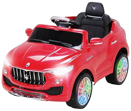 Actionbikes Motors Kinder Elektroauto Maserati Levante SUV Lizenziert Original Kinderelektroauto Kinderfahrzeug Auto (Rot)