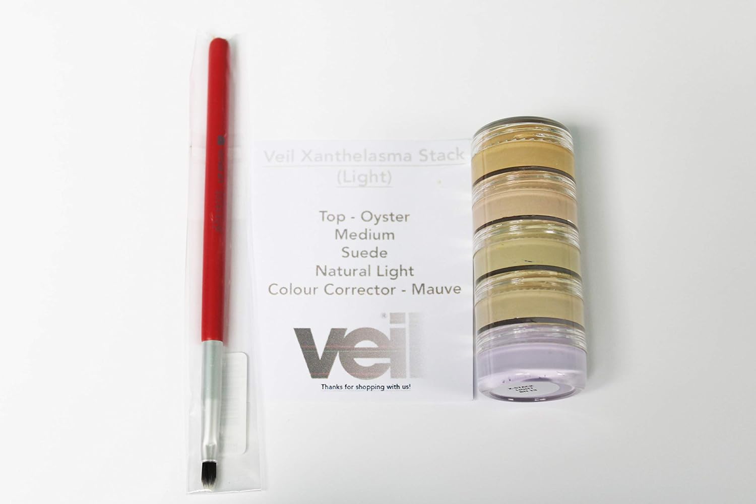Veil Cover Cream Xanthelasma Concealer & Colour Corrector Stack (Light