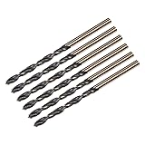 uxcell 6pcs Jobber Drill Bits 3mm (0.118") Black