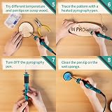 YIHUA 930-IV Wood Burning Kit 40-in-1 25 Tips UK Plug 230V view 7