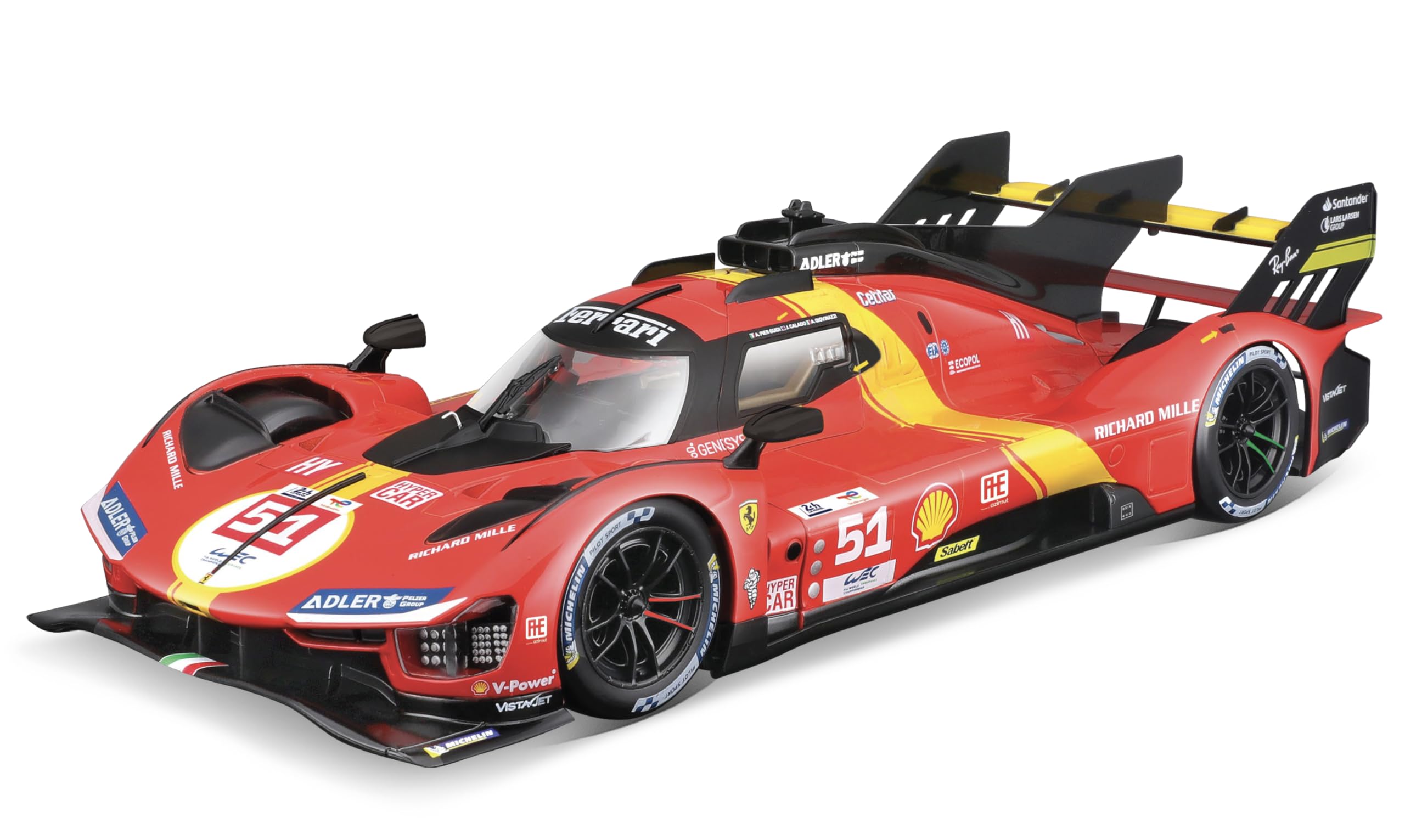 Bburago Model Kit Ferrari 499P LMH - 1:24 Scale Car Assembly Kit, Detailed Replica of the 2023 24H Le Mans Winner, Officially Licensed by Ferrari, Recommended Age 14+ — image 1