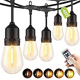 Larkvue 48FT Outdoor String Lights with