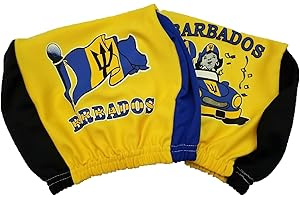 BUNFIRE BARBADOS Headrest Cover FLAG Fit for Cars Vans Trucks-Sold by a Pairs