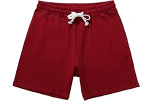 AMY COULEE Mens Athletic Workout Shorts 5.5" Cotton Casual Shorts Elastic Waist Joggers Sports SweatShorts